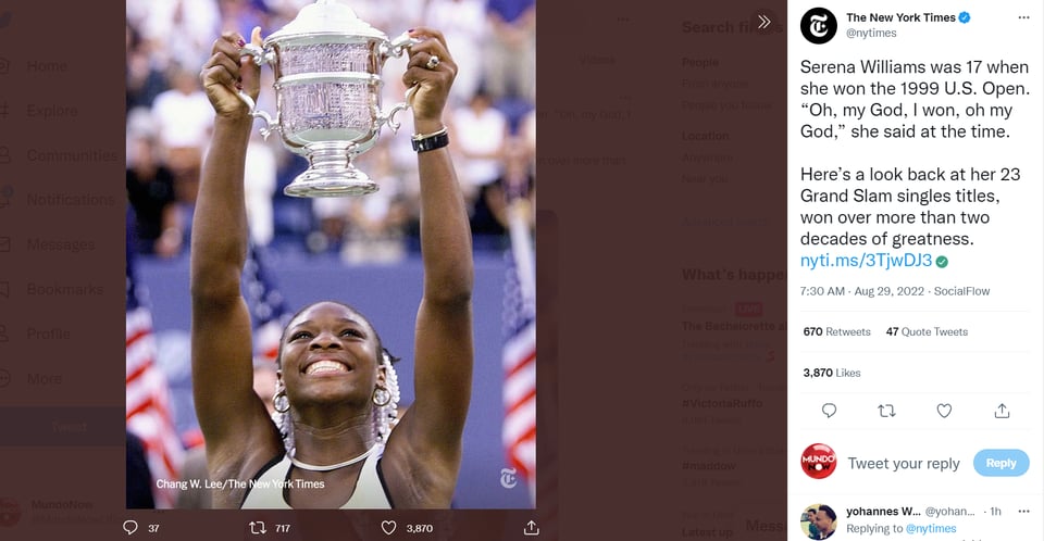 SERENA WILLIAMS CAUSES FUROR