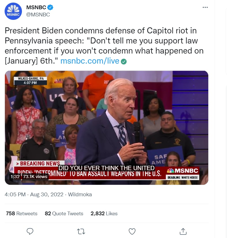 Joe Biden discurso: ¿La democracia en el país?