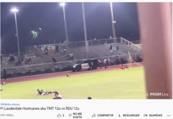 SE DESATA EL TERROR EN CANCHA DE FÚTBOL
