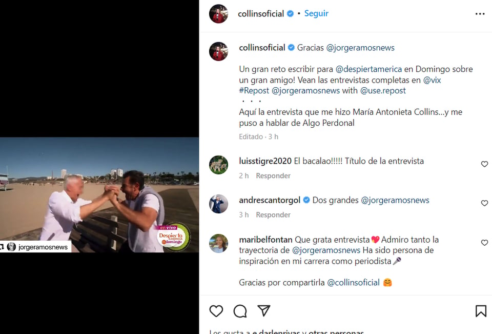JORGE RAMOS MUESTRA SU LADO TÍMIDO