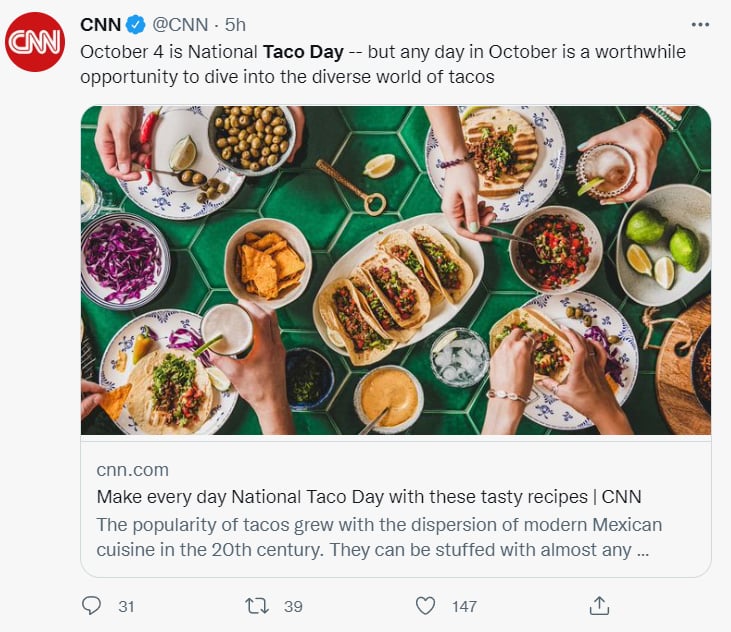 ¡LLEGÓ EL DÍA DEL TACO!
