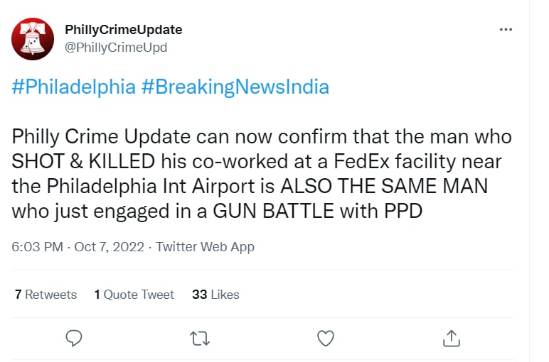 Tiroteo cerca aeropuerto Filadelfia: ¿Qué dijo FedEx?