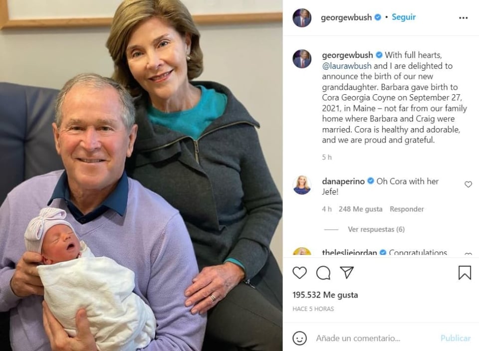 George Bush Brags Baby: A New Baby In The Family