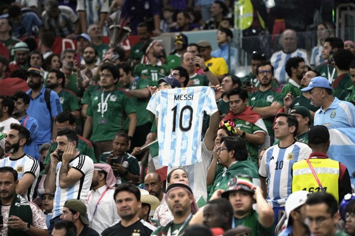 Pleito juego México Argentina