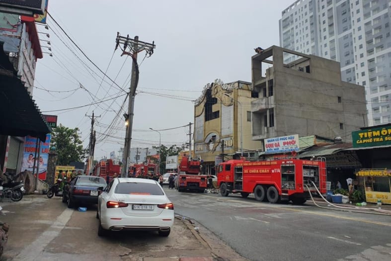 At least 23 killed in a fire at a karaoke bar in Vietnam