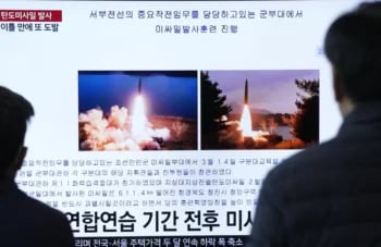 Corea del Norte lanzó un misil balístico antes de la cumbre Corea del Sur-Japón