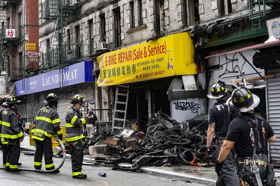 Incendio tienda bicicletas eléctricas: Hacen declaraciones