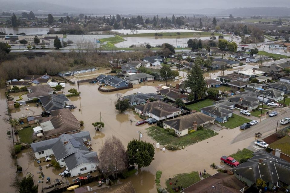 Tormentas en el pacifico agravan preocupaciones por inundaciones de California
