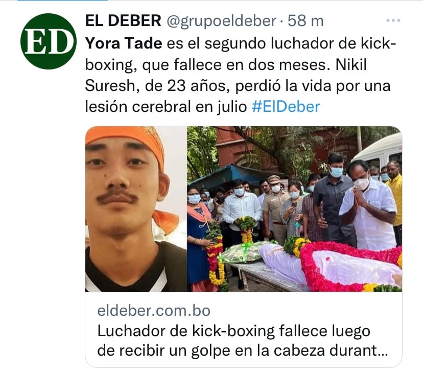 Muere joven luchador tras recibir puñetazo