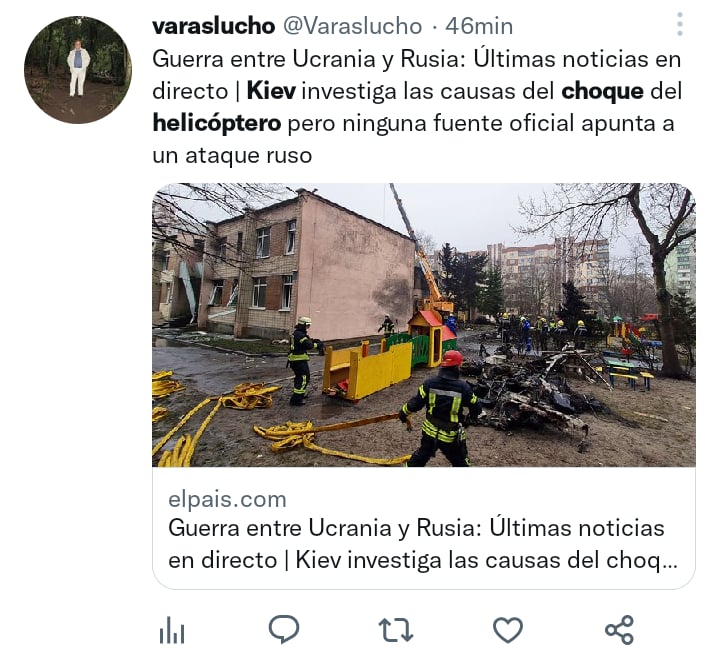 Choque helicóptero Kiev muertos