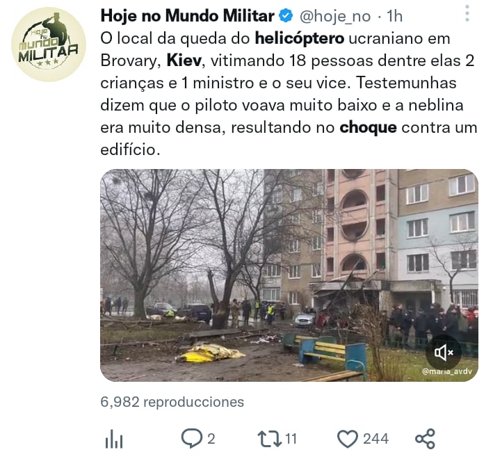 Choque helicóptero Kiev muertos