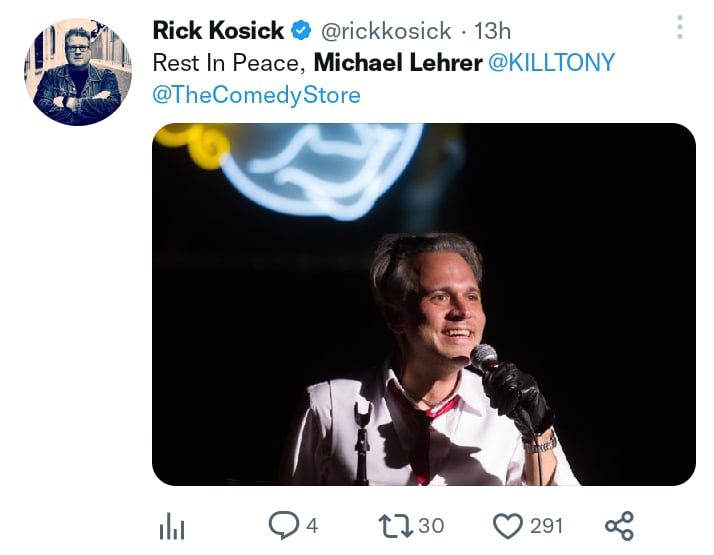 Comedian Michael Lehrer dies