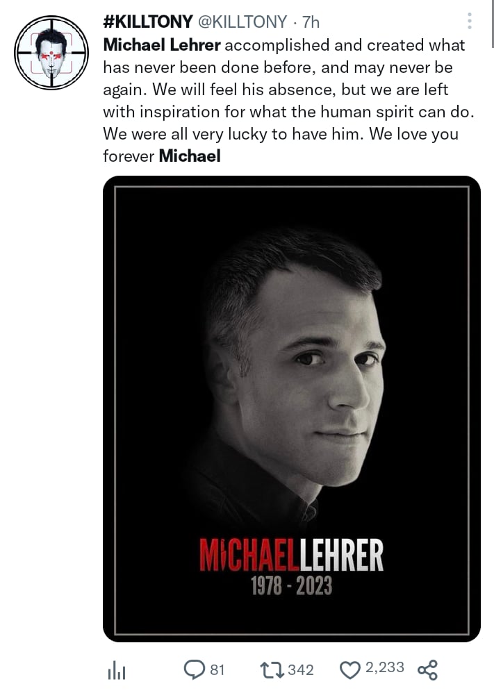Comedian Michael Lehrer dies