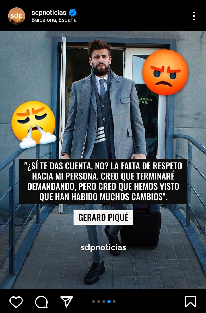 Piqué amenazó a Shakira
