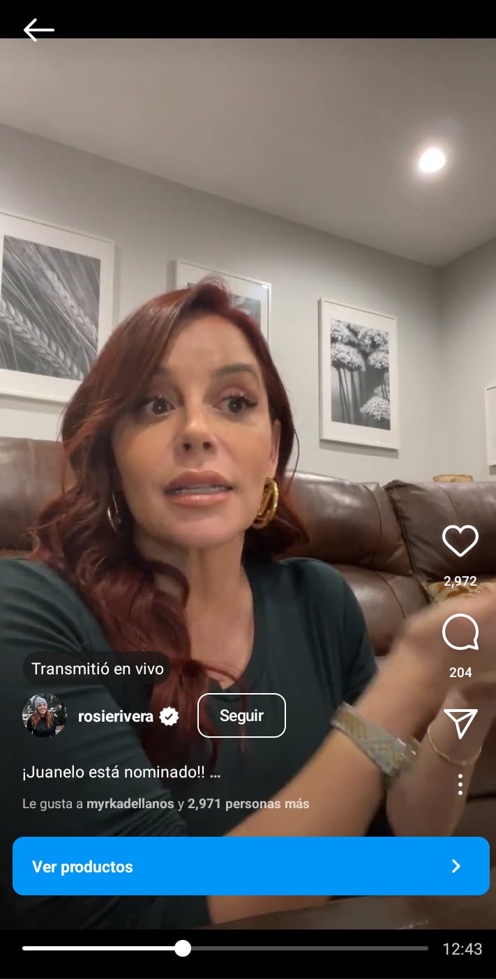 Rosie Rivera nominación Juan