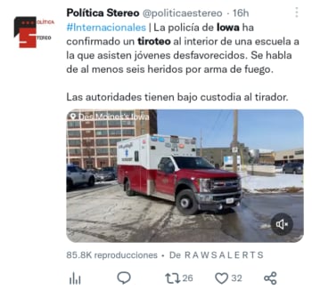 Mueren estudiantes tiroteo Iowa