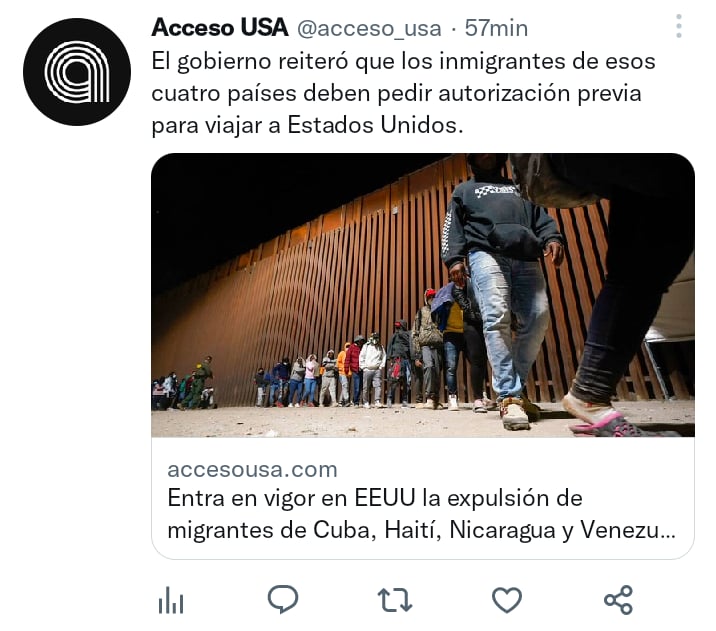 Expulsión migrantes en EEUU