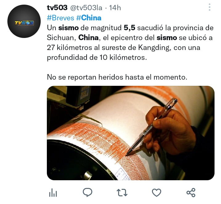 Afortunadamente no se reportaron pérdidas materiales ni humanas