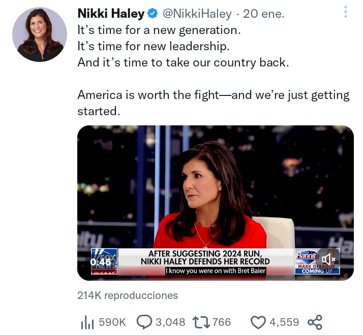 Nikki Haley candidata presidencia