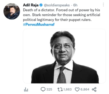 Muere expresidente Pervez Musharraf