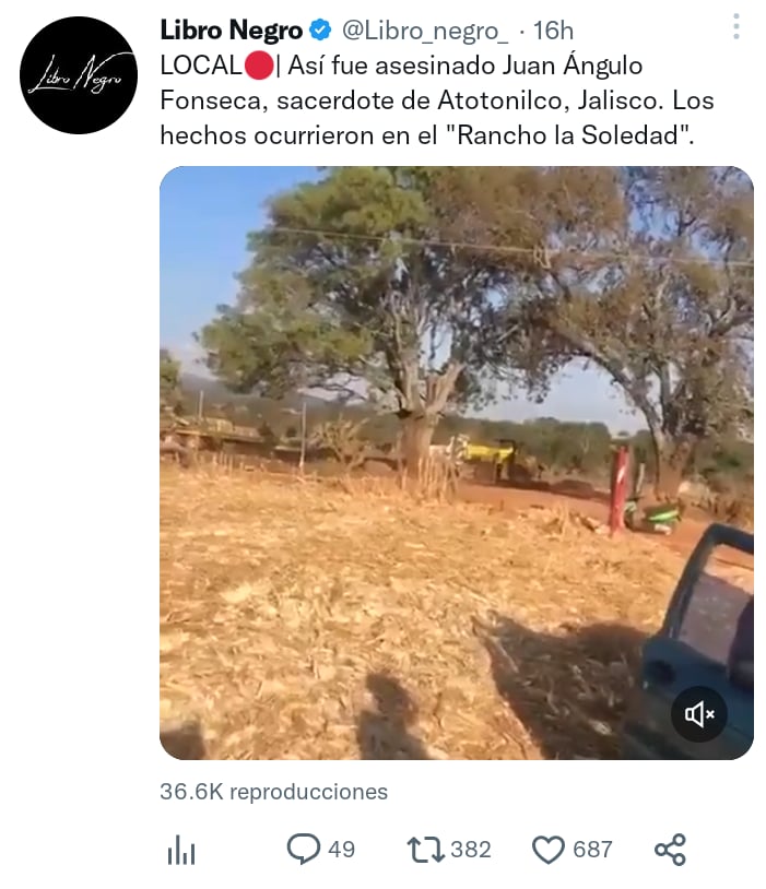 Sacerdote asesinado en México