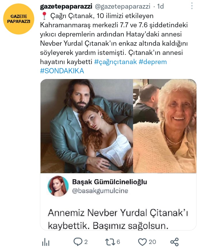 Muere madre Cagri Cıtanak