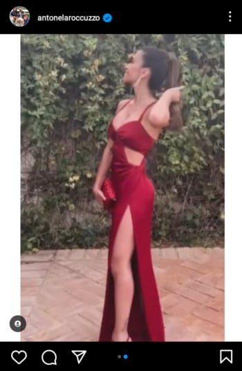 El sensual vestido de Antonela Roccuzzo