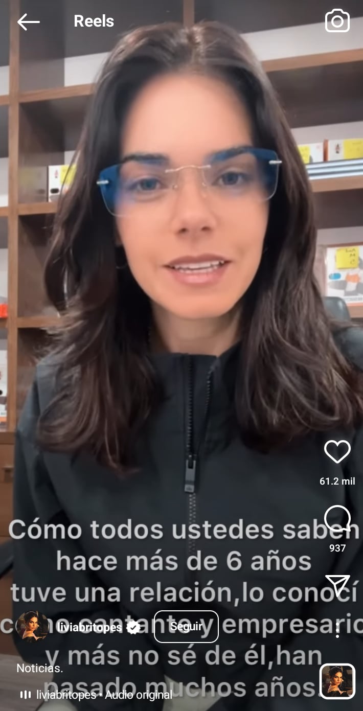 Livia Brito reacciona arresto
