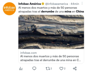 Derrumbe de mina China