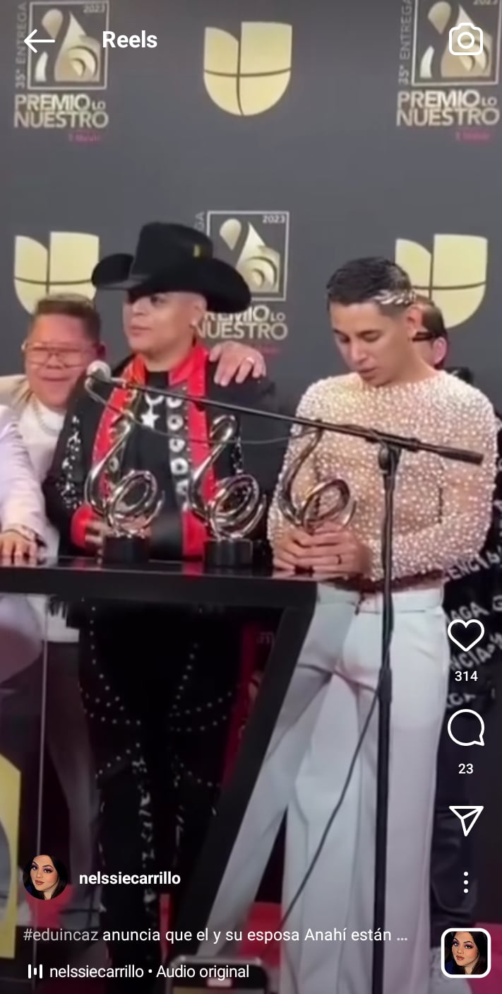 Eduin Caz confirma separación