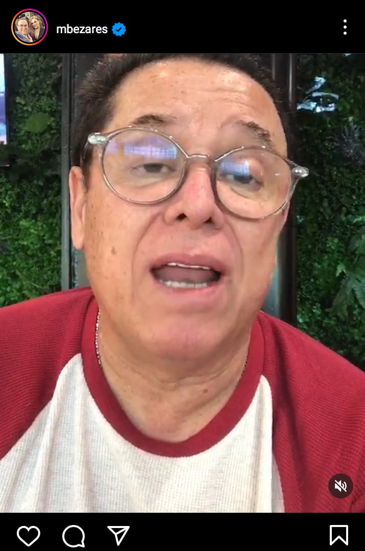 Mario Bezares de luto