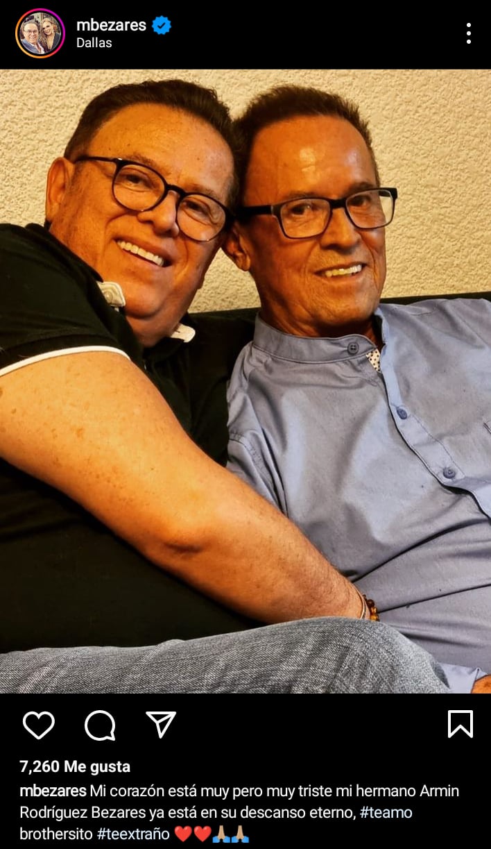 Mario Bezares de luto