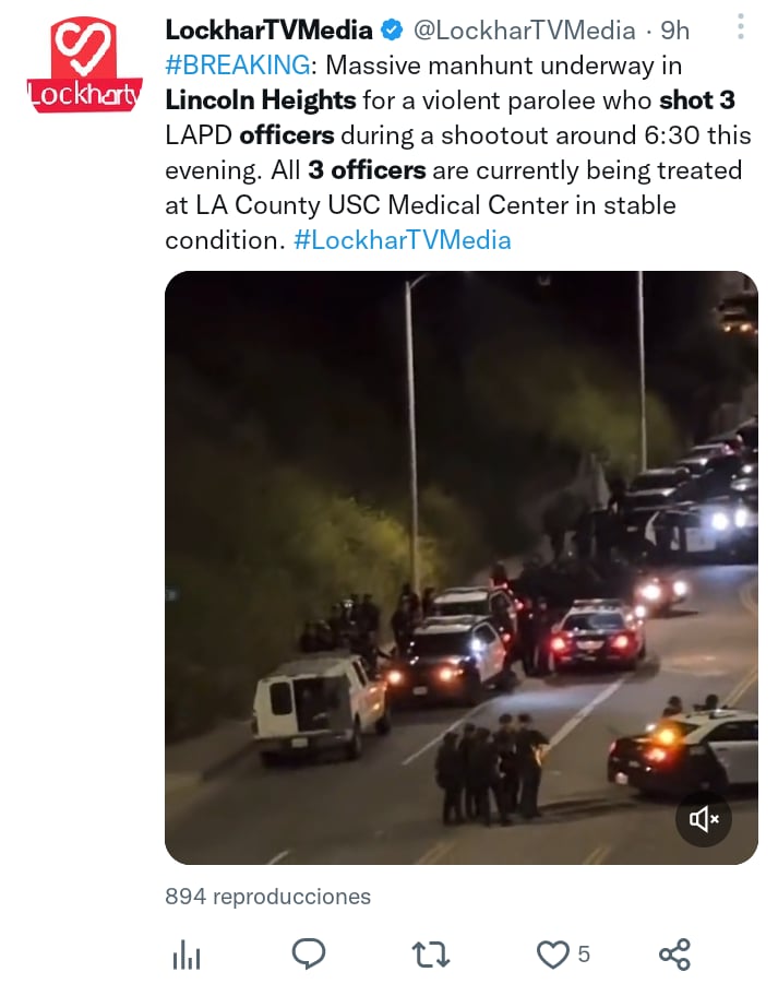 Tiroteo Los Ángeles heridos