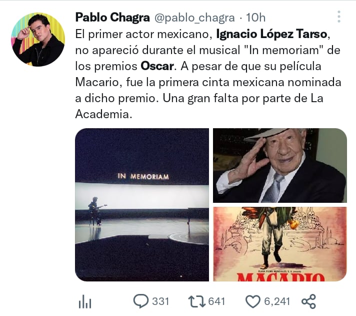 Ignacio López Tarso Premios Oscar