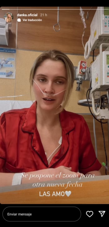 Hija Daniela Castro hospitalizada
