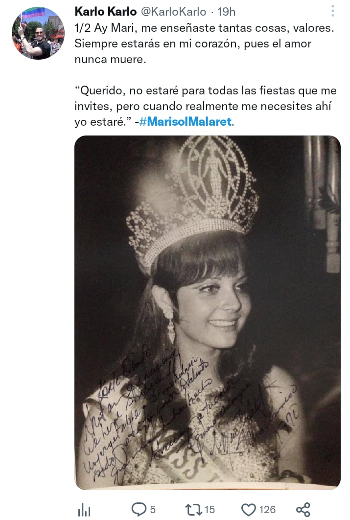 Fallece Marisol Malaret