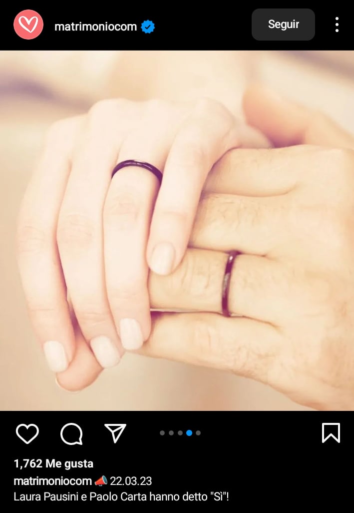 Laura Pausini gets married