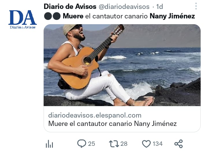 Muere cantante Nany Jiménez
