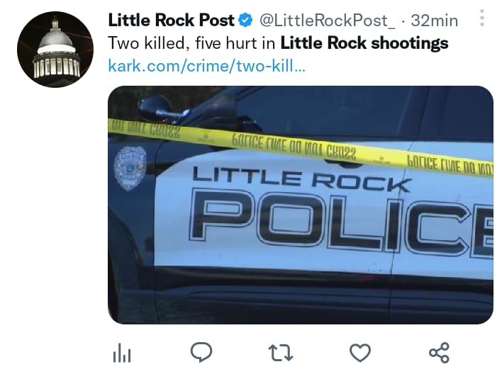 Dos tiroteos Little Rock.