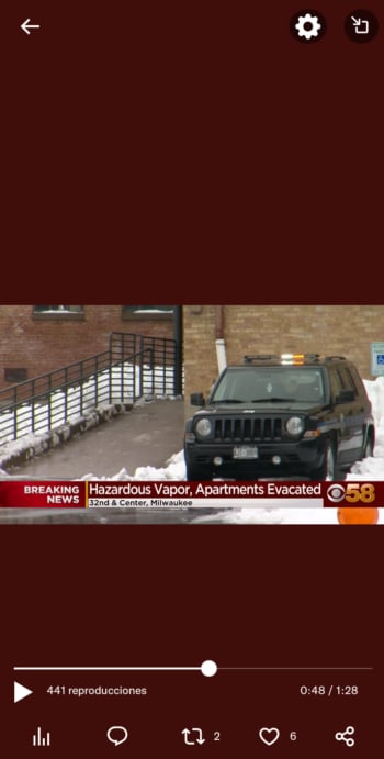 Evacuan cientos residentes Milwaukee