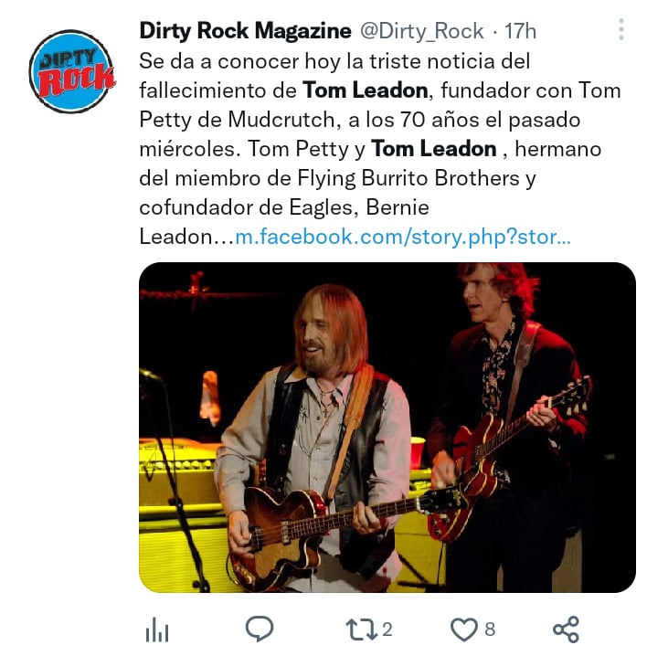 Muere guitarrista Tom Leadon