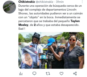 No se conocen detalles de la muerte del menor