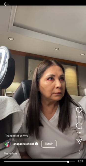 Ana Gabriel pierde estribos