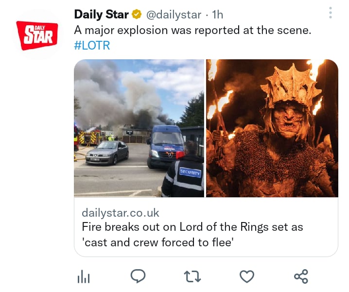 Fire set Lord of the Rings