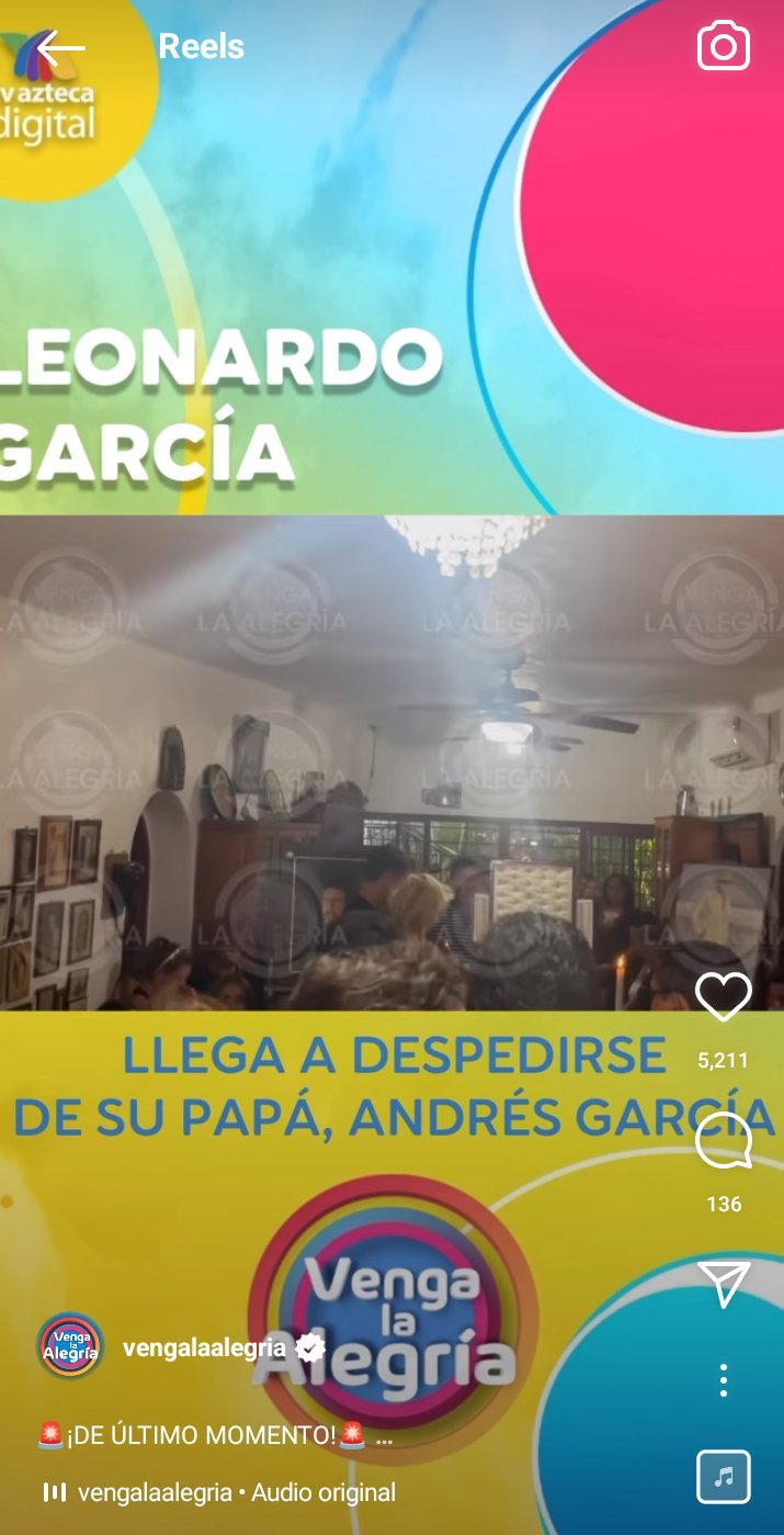 Leonardo García llega funeral