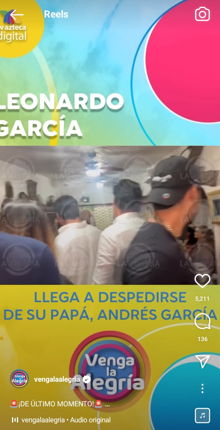 Leonardo García llega funeral