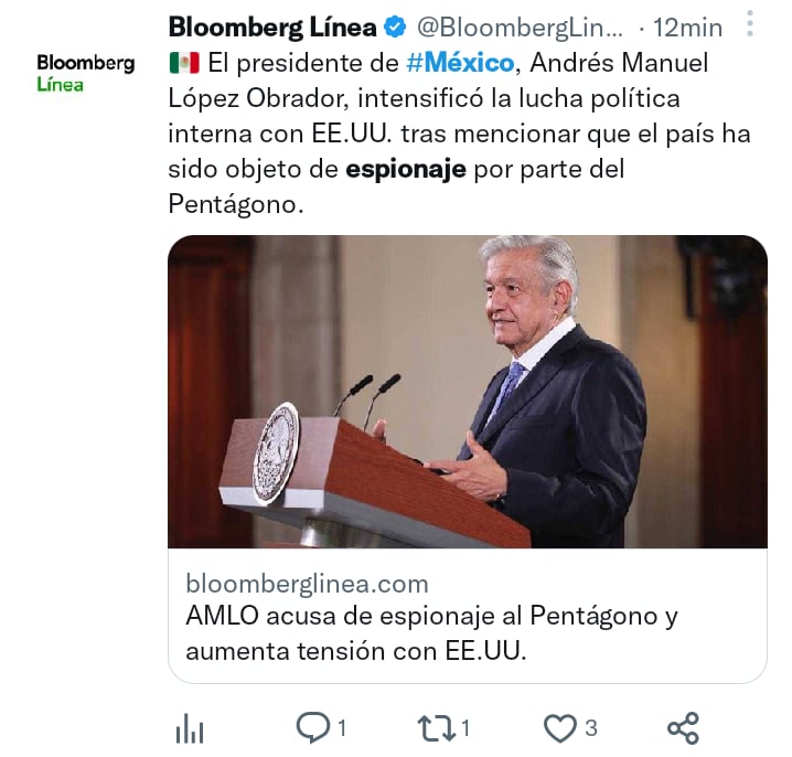 México afirma espionaje EEUU