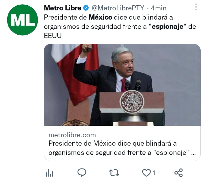 México afirma espionaje EEUU