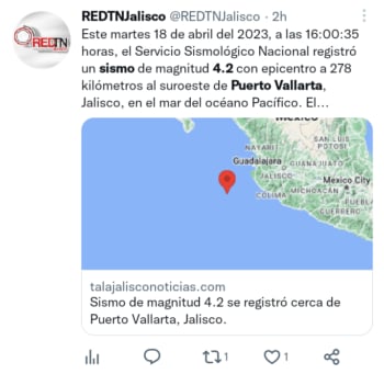 Sismo en Puerto Vallarta