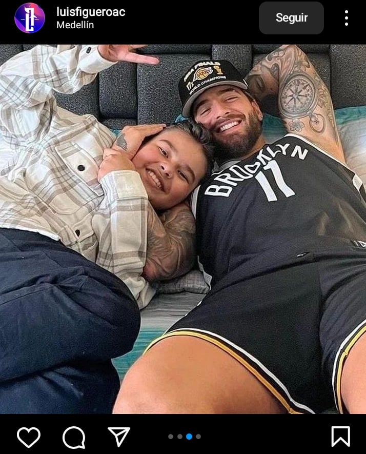 Maluma de luto muerte Bastian